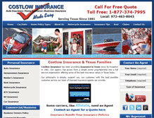Tablet Screenshot of costlowinsurance.com